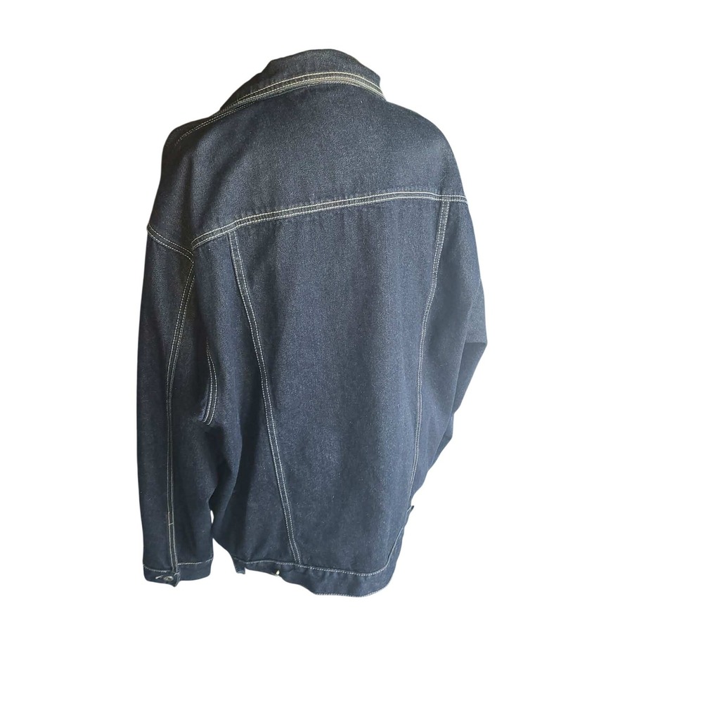Vintage 1990s Kani Jeans Denim Jacket XXL - Picture 9 of 10